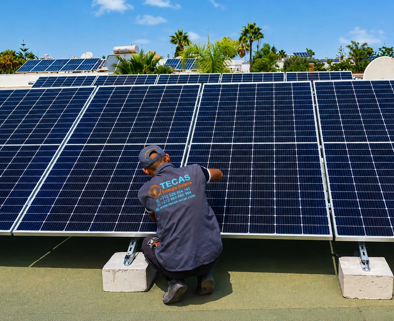 installation panneau solaire villa